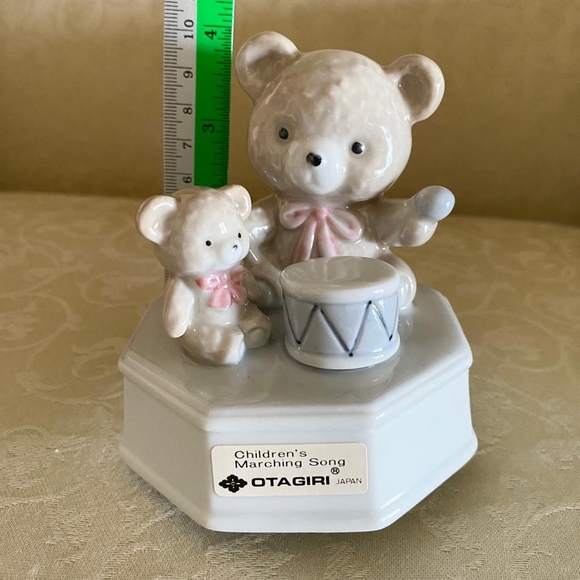 Vintage Ceramic Otagiri Japan Children's Marching Song Music Box - Picture 9 of 10